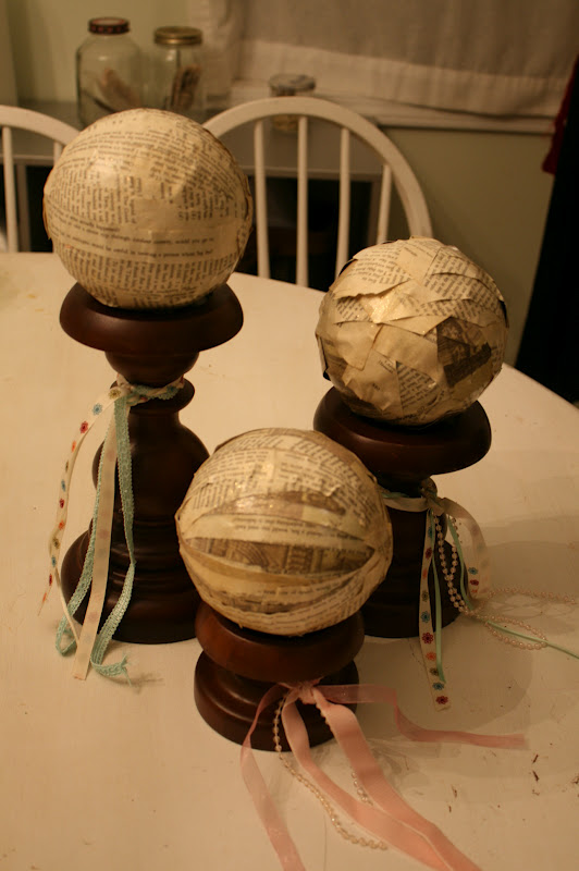 I am so crafty, I sweat glitter Shabby Chic hat stands Day 261