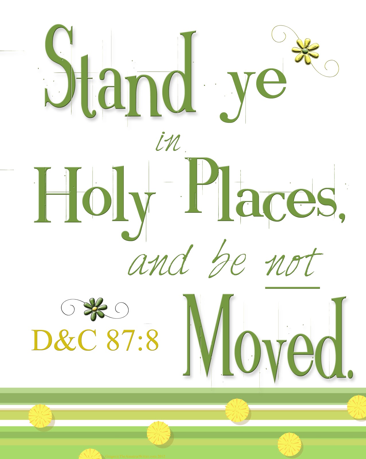 The Willow Wood Relief Society "Stand in Holy Places"