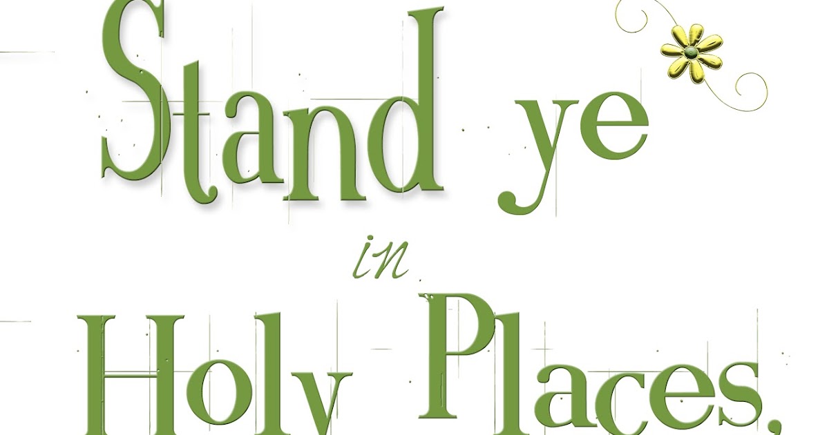 The Willow Wood Relief Society "Stand in Holy Places"