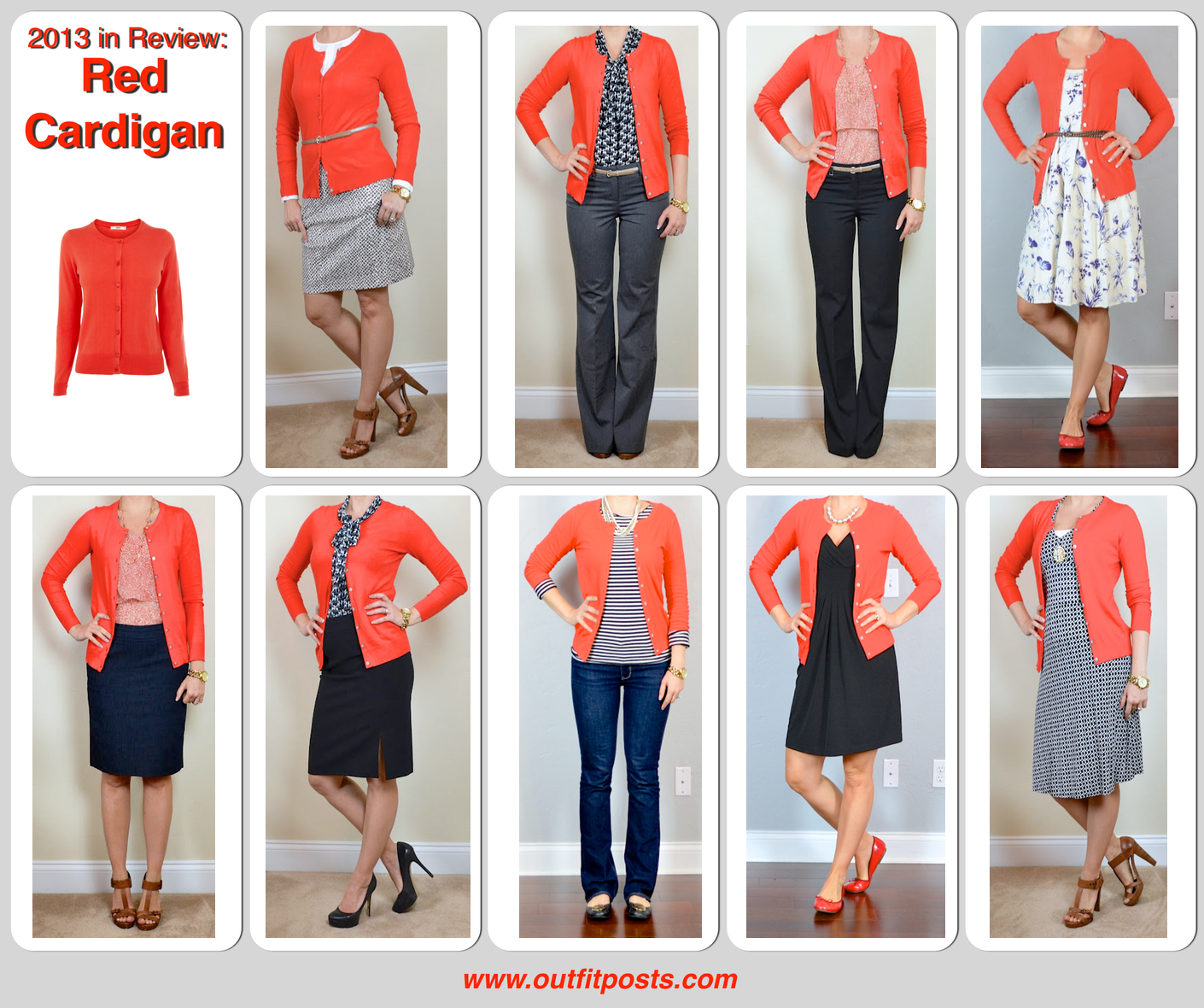 red cardigan outfit Dresses Images 2022