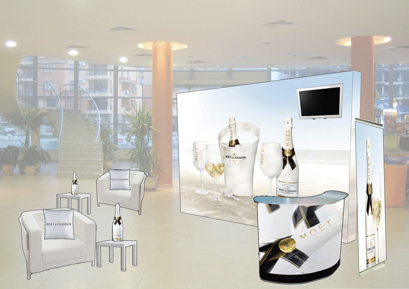 Scéno Moët&Chandon intérieur