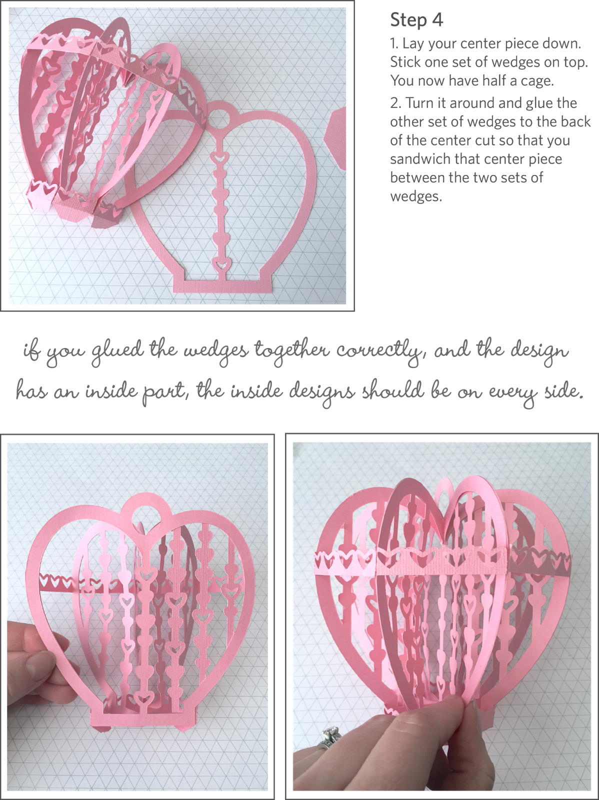 Rivka's Renditions 3D Heart Cages Instructions