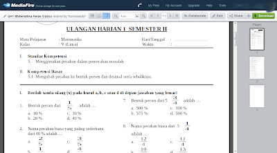 SDN PELANGKIDUL 3 KEC.KEDUNGGALAR KAB.NGAWI: Download Soal Matematika Kelas 5 Semester 2