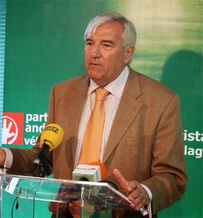 Marcelino Mendez Secretario local del Partido Andalucista de Vélez Málaga..