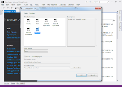 First ASP.Net Web API Project First ASP.Net Web API Project