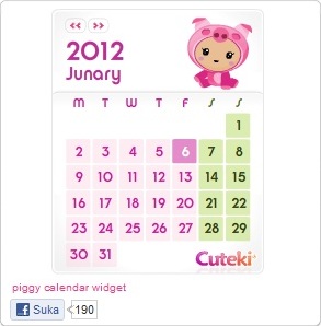 Kalender Lucu Untuk Blogger - Blog Kalender Widget
