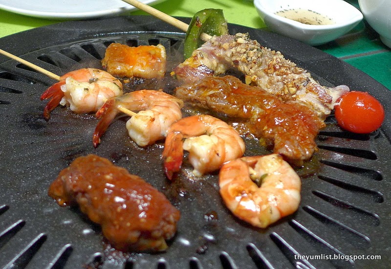 Various Skewers on the Grill Barbecue Garden, Rooftop KL Life Centre