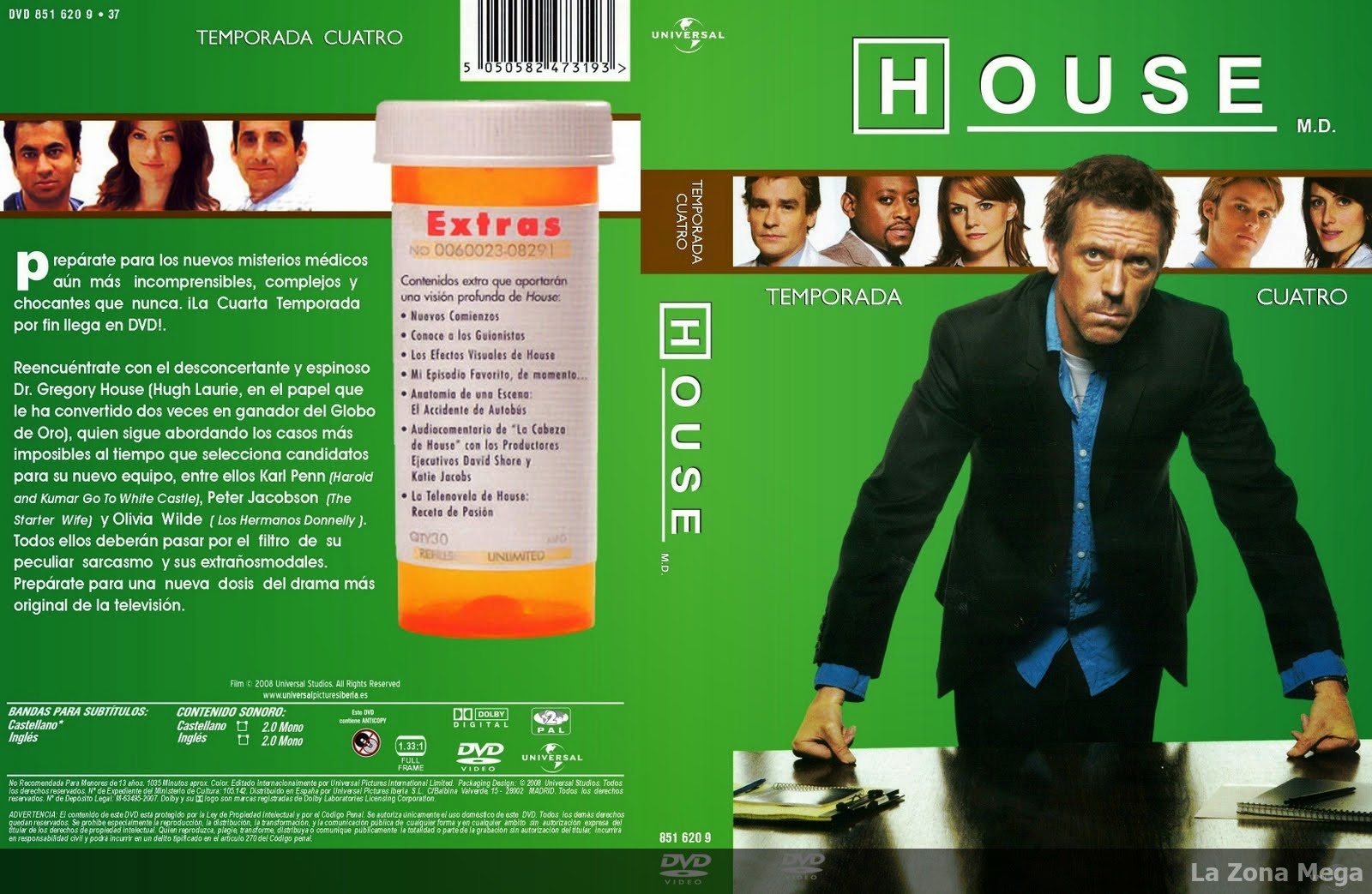 Dr House Cuarta Temporada | DVDRip | DUAL Latino | La Zona Mega1600 x 1043