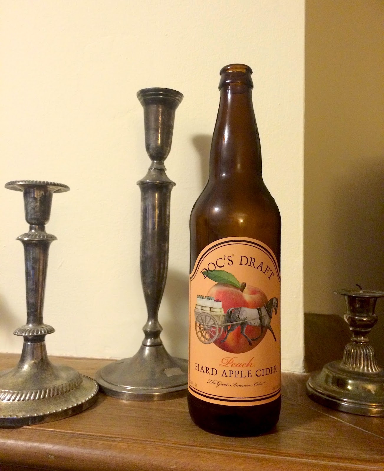 Along Came a Cider Cider Review Doc's Draft Peach Hard Apple Cider