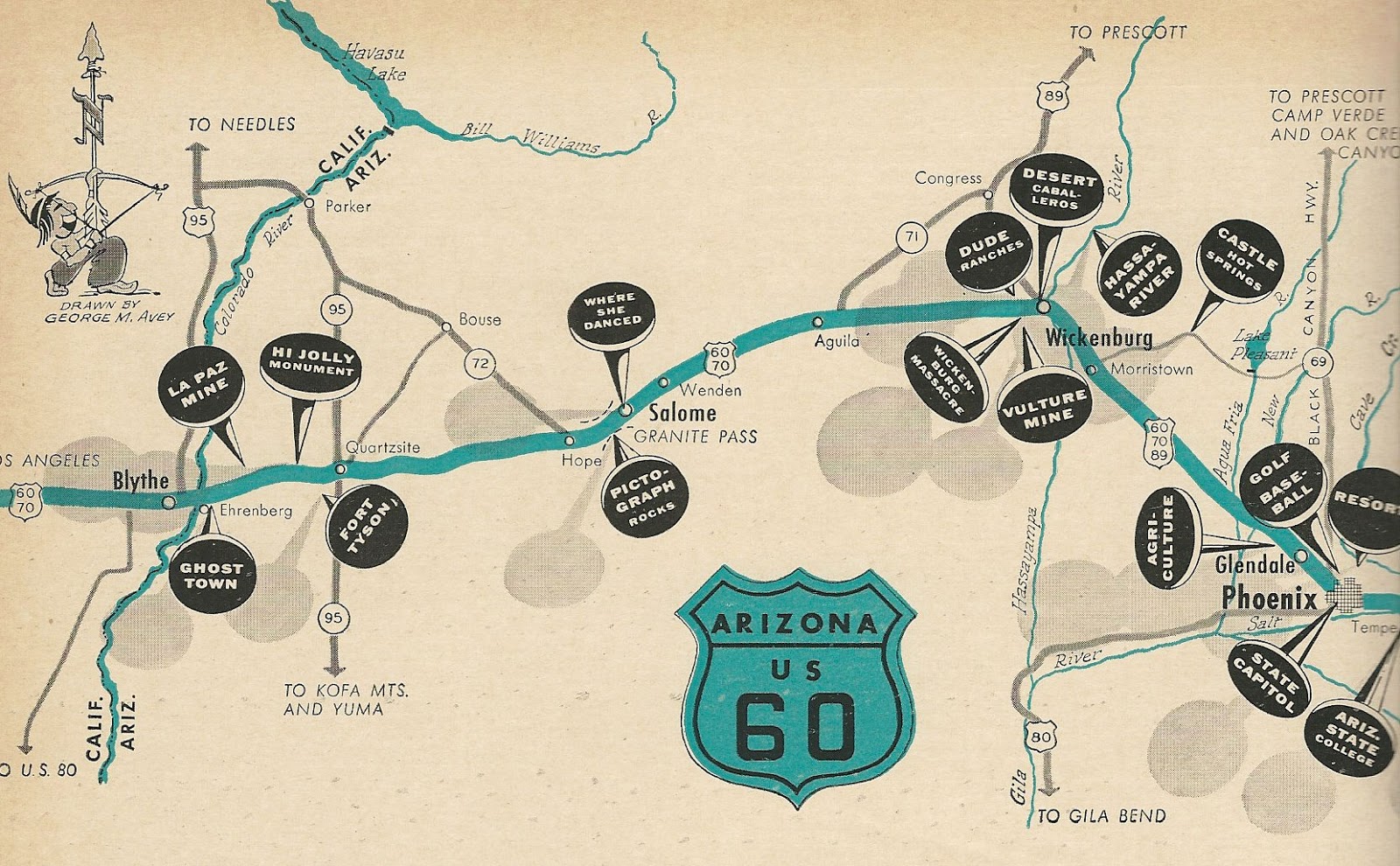 History Adventuring Driving from Phoenix to Los Angeles via Wickenburg?