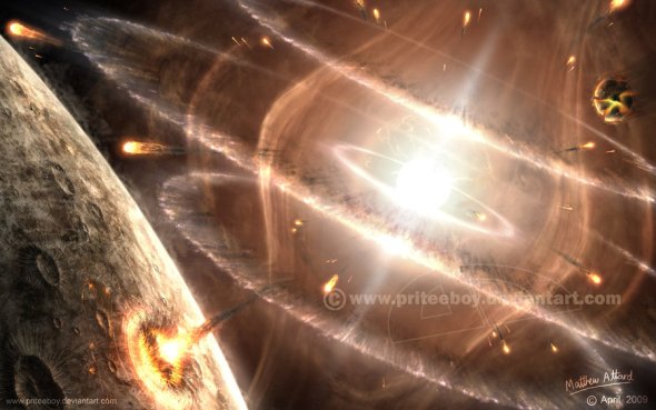 As ilustrações de ficção e fantasia espacial com cenas de universos imaginários de Matthew Attard Matthew Attard priteeboy deviantart ilustrações ficção universo espaço
