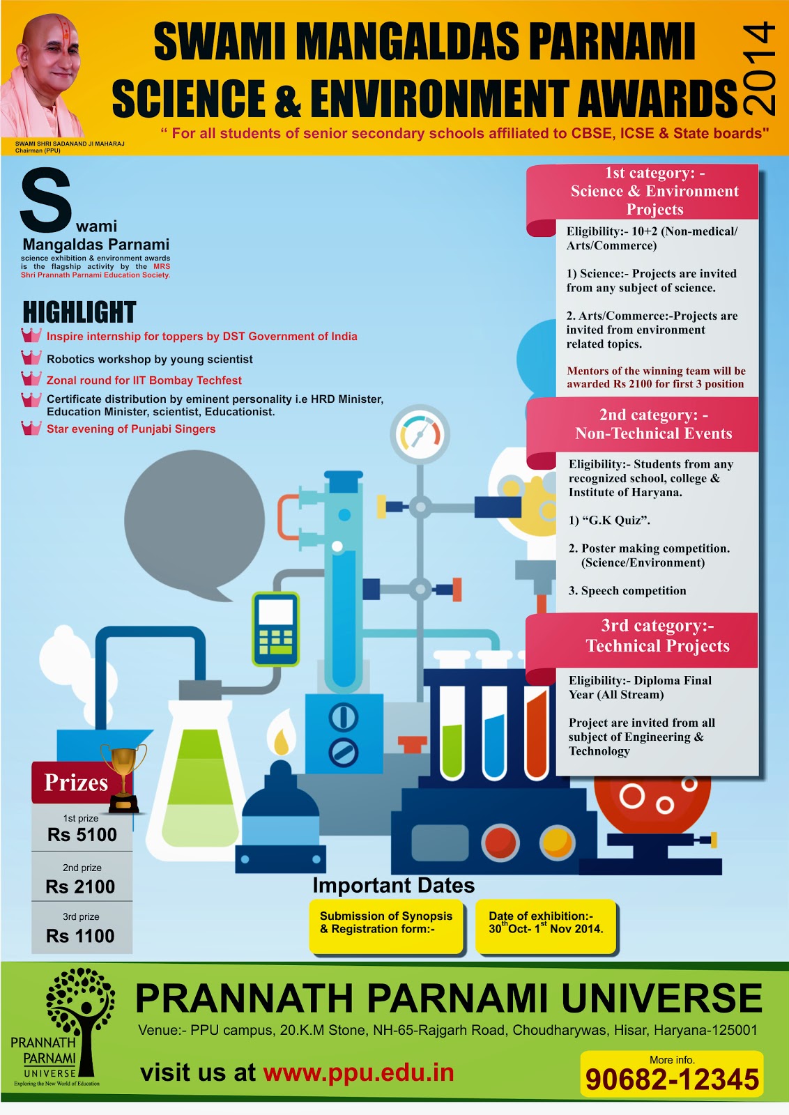 environmental and science awards posters swami mangaldas parnami science fair poster design