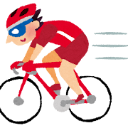 オリンピックのイラスト「自転車・トラック・ロードレース」
