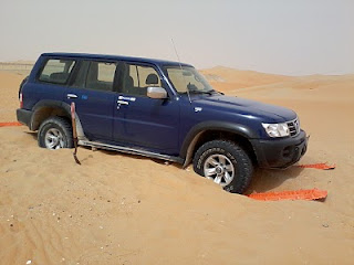 A Nissan Patrol caught in some nasty Ricksand