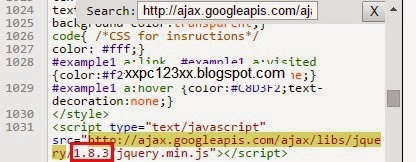 cara mudah update / perbarui jquery, cara mudah mengganti jquery, blog, blogger, tips seo