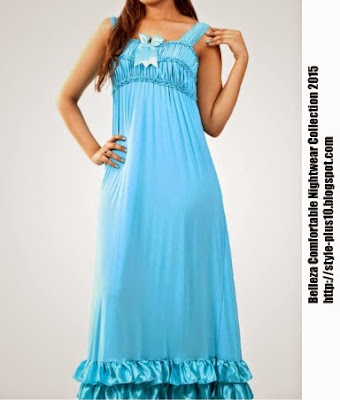 BL-035 Belleza Sleeveless & Elegant Full Length Nightie bl-035-sleeveless-full-length-nightie