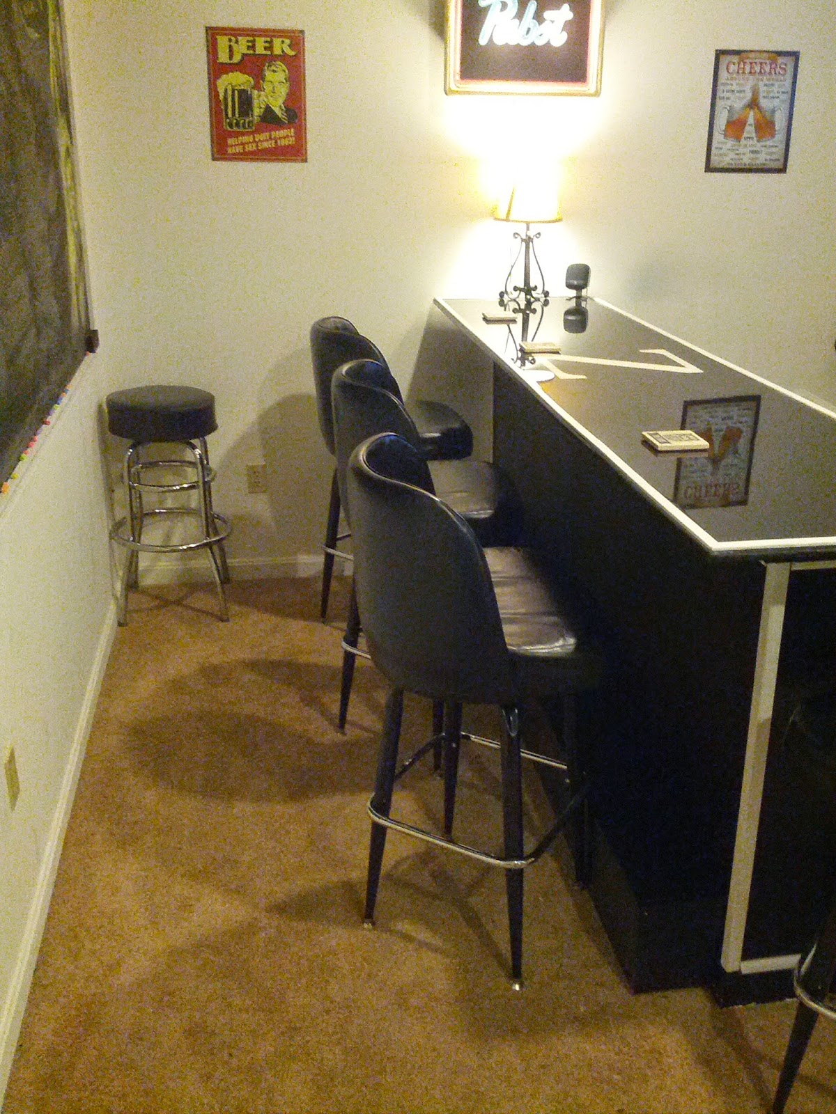 DIY Home Bar Foot Rest