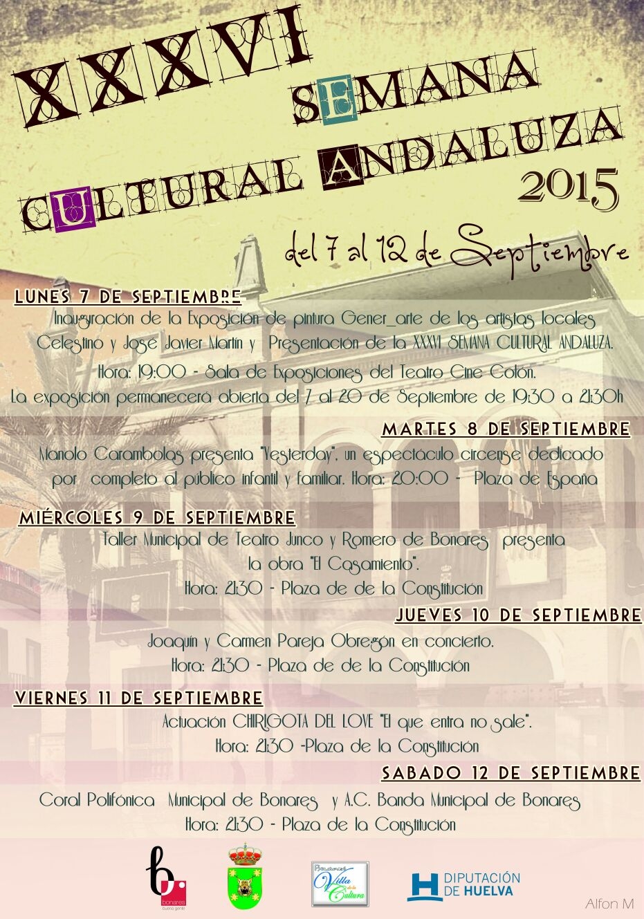 PROGRAMACIÓN XXXVI SEMANA CULTURAL ANDALUZA