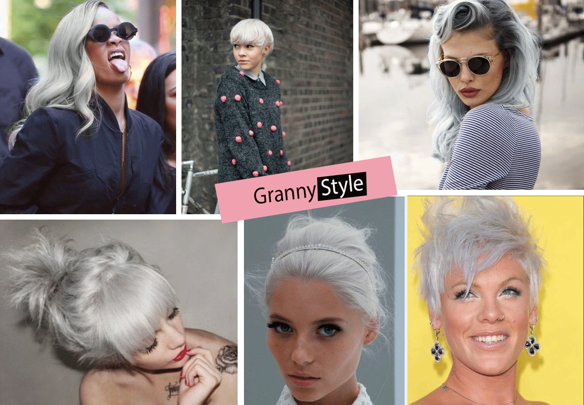 Granny Hair Style: capelli bianchi per le under 30. La nuova moda per i capelli è diventare più vecchie! Granny Hair Style: capelli bianchi per le under 30.