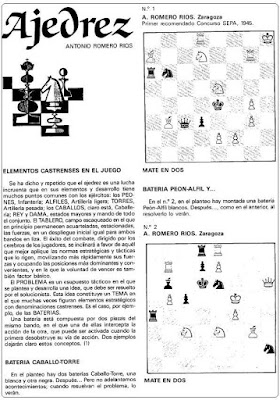 Problemas de mate de Antonio Romero Ríos en la revista Ejército, marzo 1987