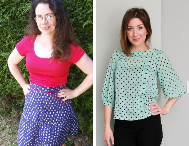 Miette skirt and Mathilde blouse - sewing patterns by Tilly and the Buttons