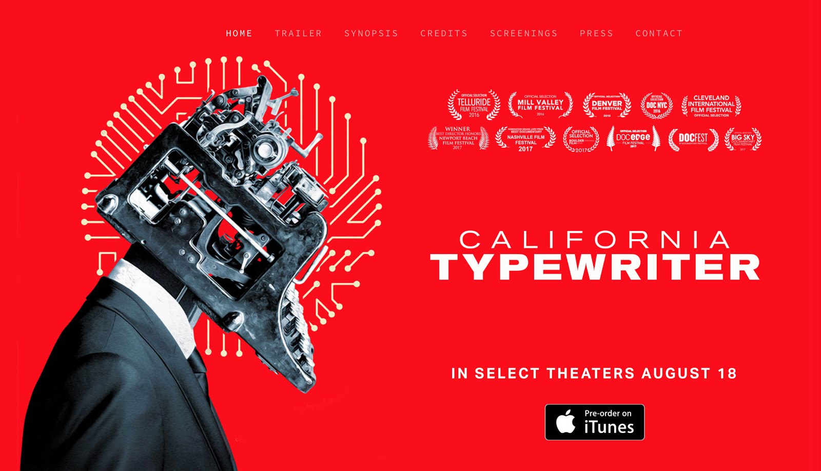 The Typewriter Revolution blog New “California Typewriter" poster