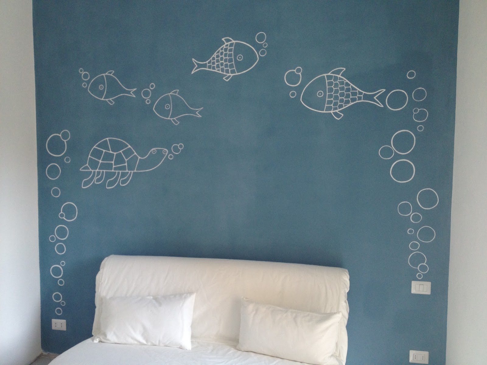 Blog cristina bellacicco illustratrice freelance: murales casa al mare Murales parete casa