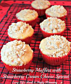 Strawberry Muffins - Easy Life Meal & Party Planning - Delicious served w