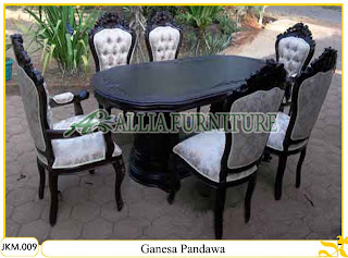 Kursi dan Meja Makan Kayu Jati Ukiran Ganesa Pandawa Kursi dan Meja Makan Kayu Jati Ukiran Ganesa Pandawa