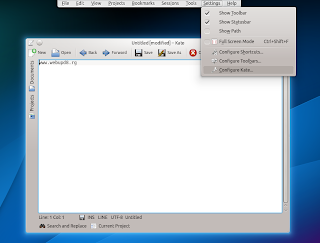 KDE 4.10: Top screen menubar