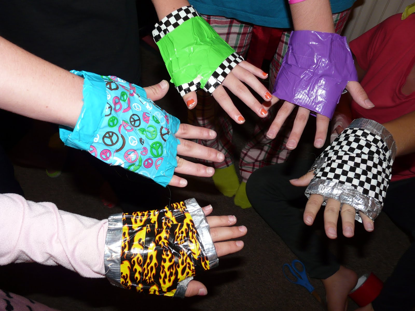 The "Secret" is Gratitude Duct Tape Crafts Gloves