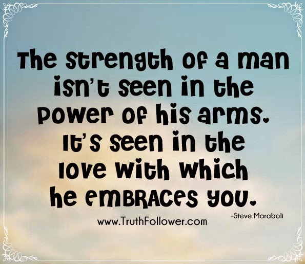 The strength of a man