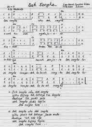 Not Angka Lagu Daerah Dek Sangke Sergur Id