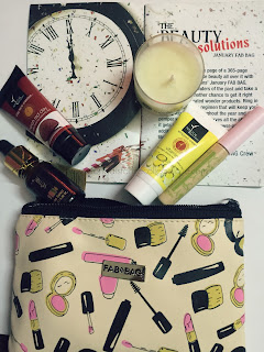 Fabbag January 2016 Beauty Resolutions Beauty, fabbag, fab bag, makeup bags online india, fabbag coupons, fab bag reviews, beauty websites india, monthly beauty bags, fab bag.com,