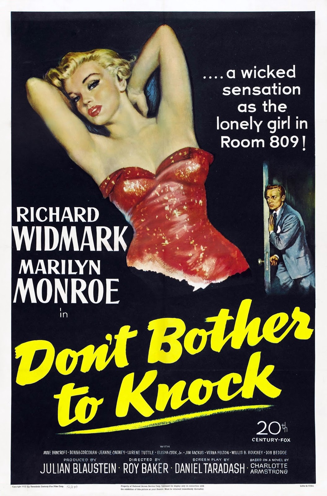 Film Noir of the Week: Don’t Bother to Knock (1952)