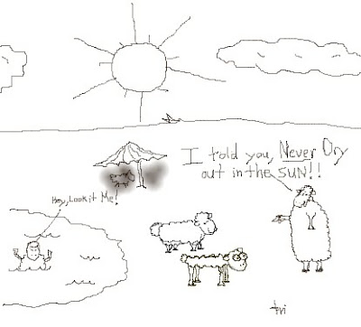 I just had a terrible thought... what if this is a dream? shrunken sheep