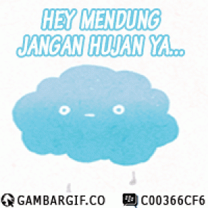 Gambar DP Cuaca Mendung Animasi