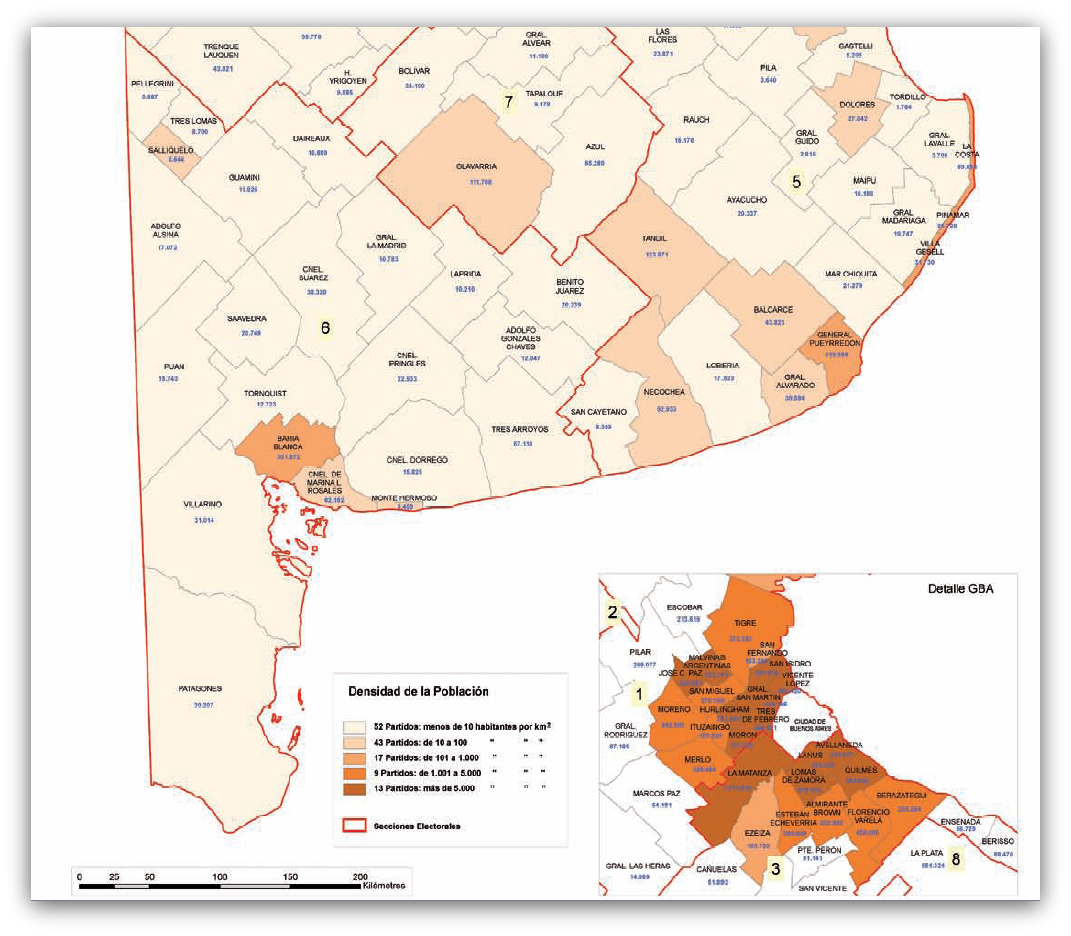 Bhi Espacio De Reflexion Discusion Y Difusion De Estudios Locales Y Regionales Sexta Seccion Electoral Poblacion Y Densidad Poblacional Por Partido Censo 2010