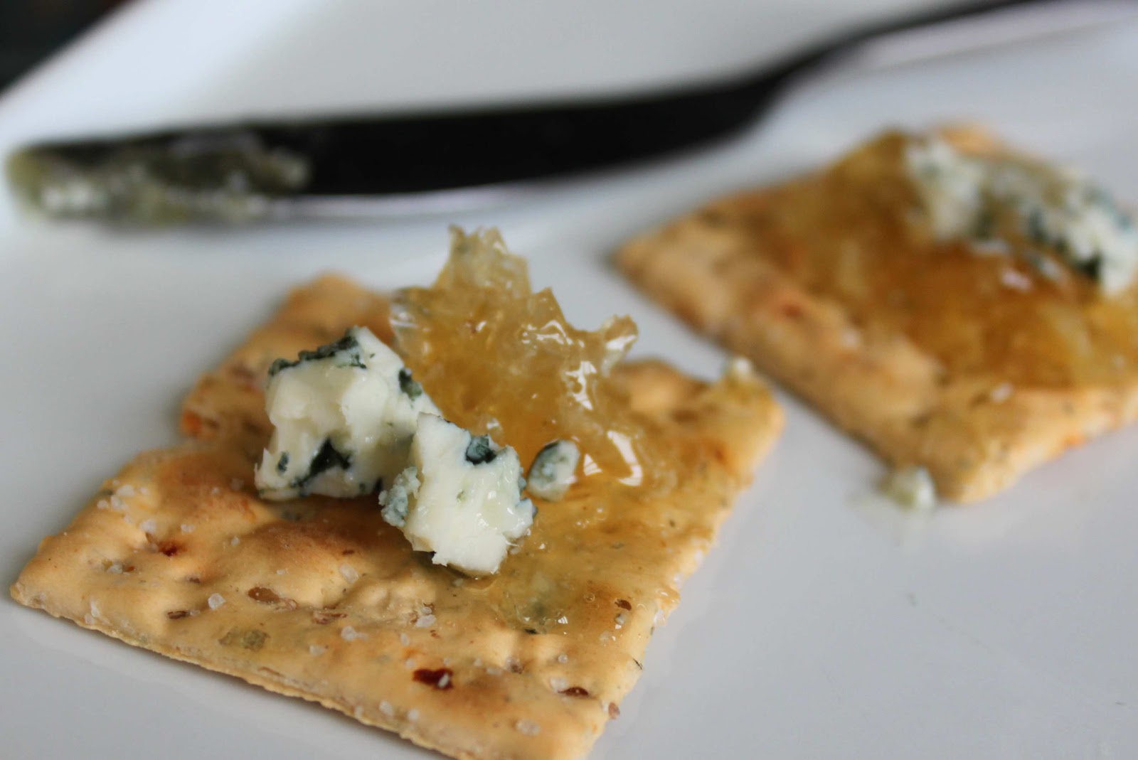 Fat and Happy Blog Comb of Honey and Blue Cheese Appetizer