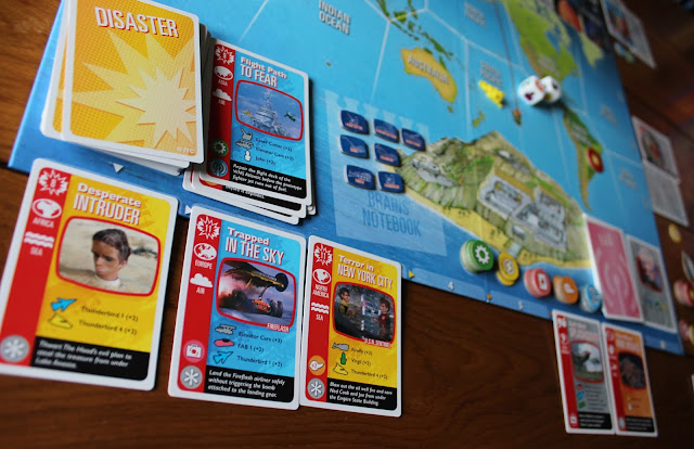 Thunderbirds Co-operative Board Game - the disaster track