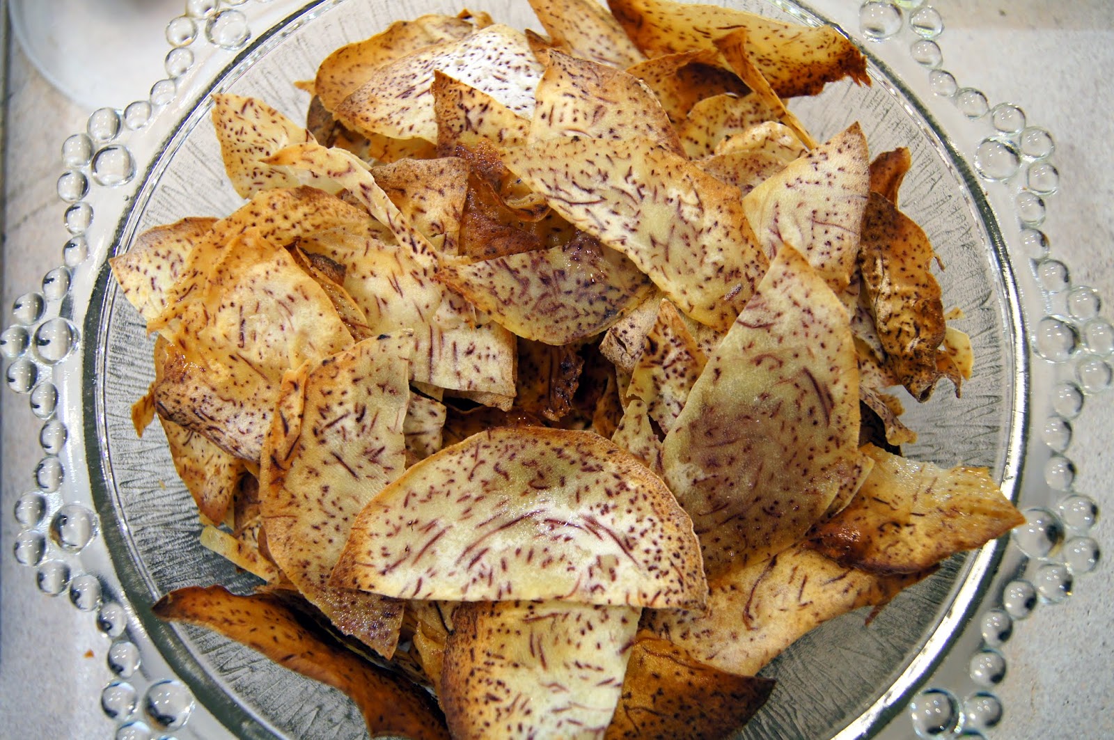 Mashed Thoughts Make Your Own Taro Chips