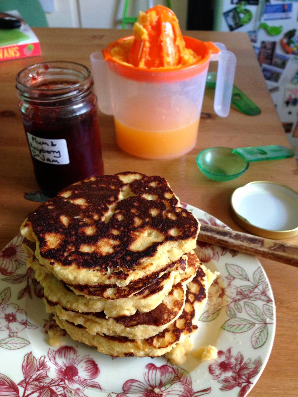 Green Gourmet Giraffe Gluten free grain free almond meal pancakes