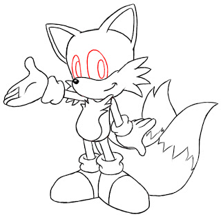 Como desenhar o TAILS PASSO A PASSO do Sonic 