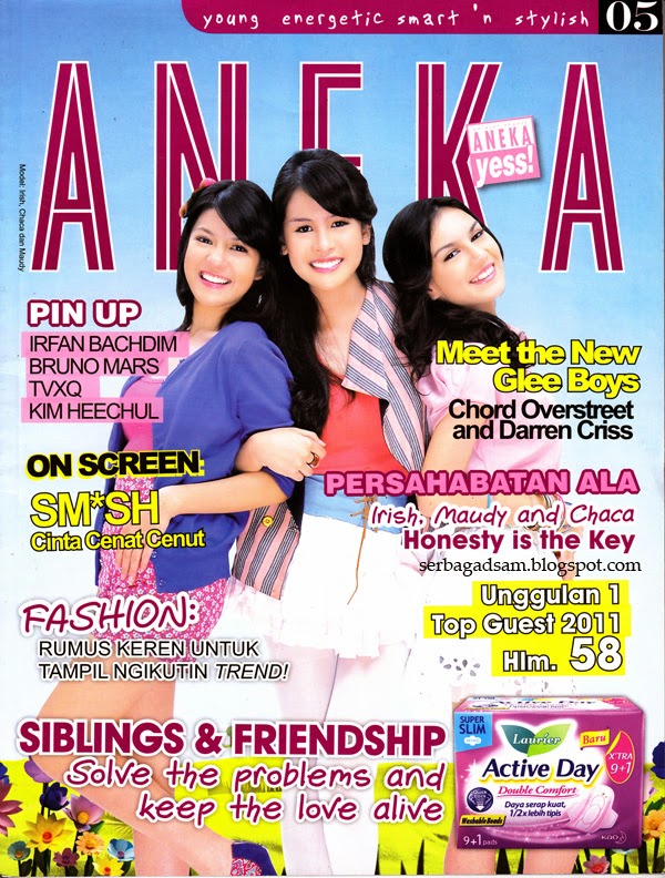 Desain Cover Majalah Remaja dan Wanita Indonesia BiteBrands