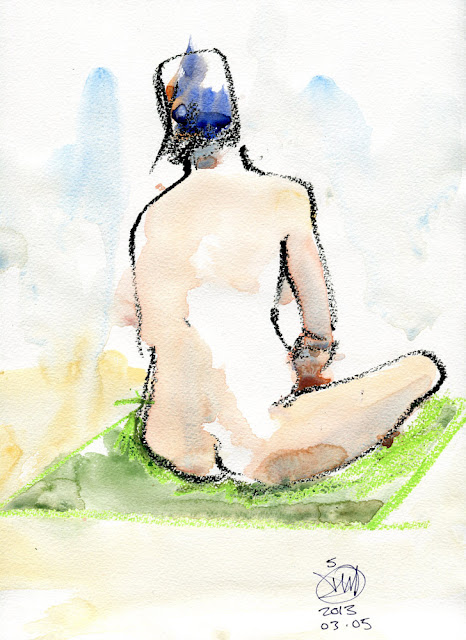 Nude sketch by David Meldrum 20130305