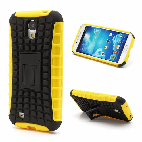 Tough Rugged TPU & PC Stand Hybrid Case for Samsung Galaxy S IV S4 i9500 i9502 i9505 - Black / Yellow Tough Rugged TPU & PC Stand Hybrid Case for Samsung Galaxy S IV S4 i9500 i9502 i9505 - Black / Yellow