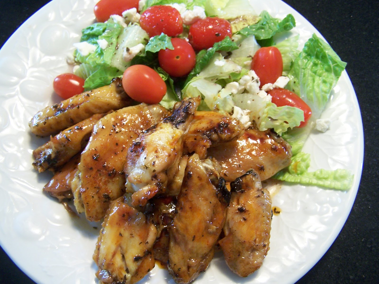 Gluten Free Honey Hot Wings Skinny GF Chef healthy and great tasting