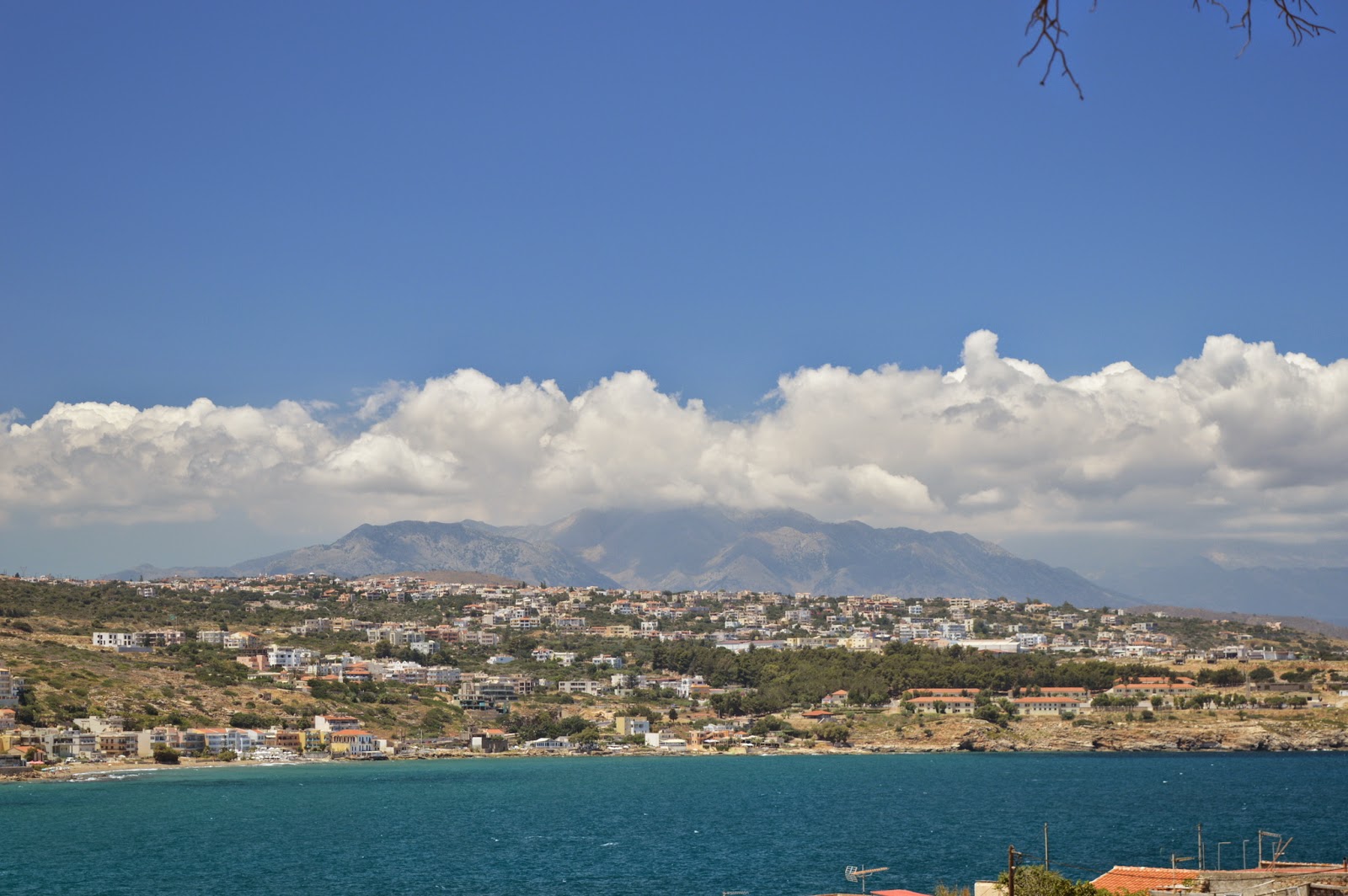 View of white mountains from Fortezza castle in Rethimno, Crete, Greece. View of white mountains from Fortezza castle in Rethimno, Crete, Greece.