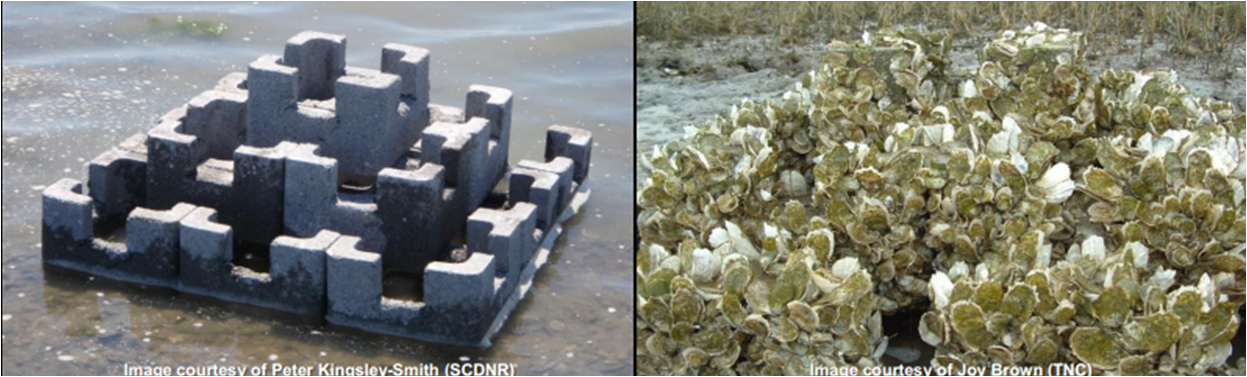 Oyster Castles - substrate for oyster restoration