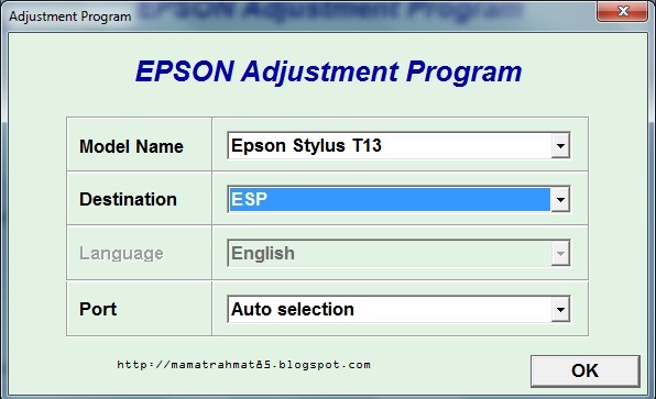 Download Resetter Printer T13x | reset printer epson t13x menggunakan software resetter Download Resetter Printer T13x | reset printer epson t13x menggunakan software resetter